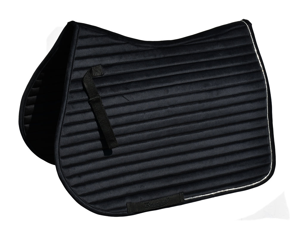 Velvet Saddle Pad- Text