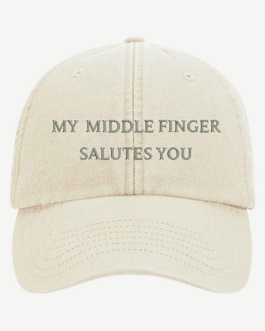 MY MIDDLE FINGER CAP